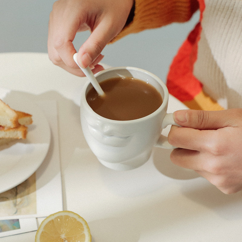 Stone Stereo Lips Coffee Cup